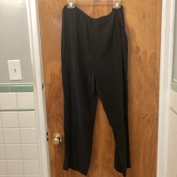 Vintage Victoria Secret Silk Black Lounge Pants - Picture 4 of 6